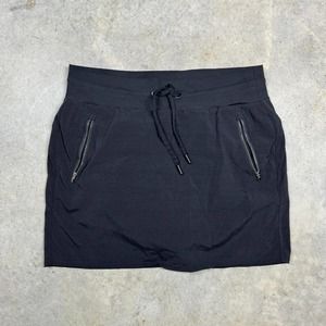 Athleta Black Skort with Zipper Pockets